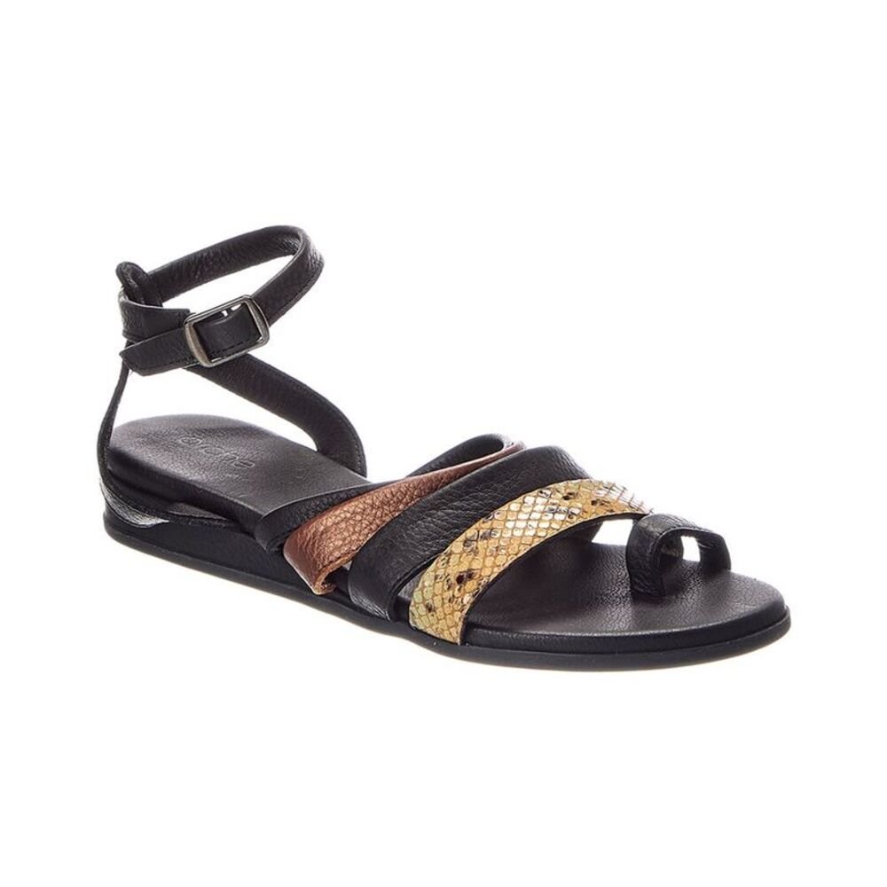 Arche Pylam Leather Sandal, Black